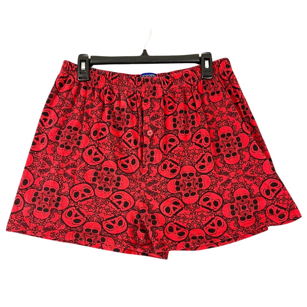 Vintage Rock Band Skull Graphic Boxer Shorts Men XL Lounge Xbox Playstation‎ Y2K